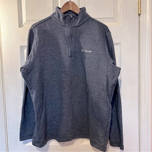 Columbia Quarter Zip Up Sweater Heavyweight Long Sleeve Size Large - Picture 1 of 7